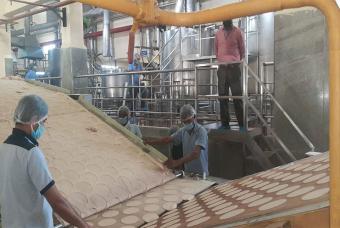 Rotis being made 